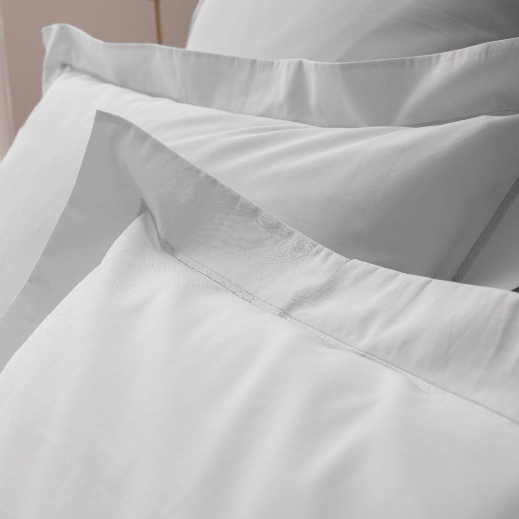 Taie D'Oreiller - 100% Percale Coton - Perle