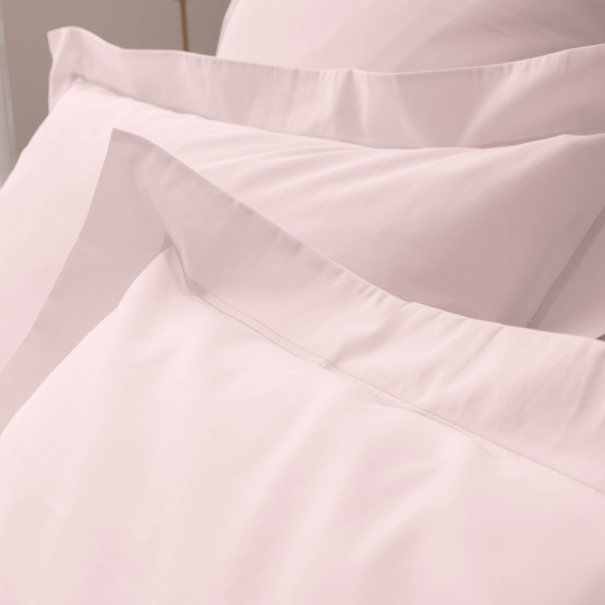 Funda de almohada - 100% algodón percal - Rosa