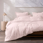 Funda de almohada - 100% algodón percal - Rosa