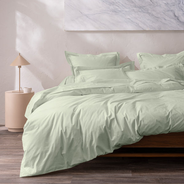 Funda de Almohada - Percal 100% Algodón - Verde Mar