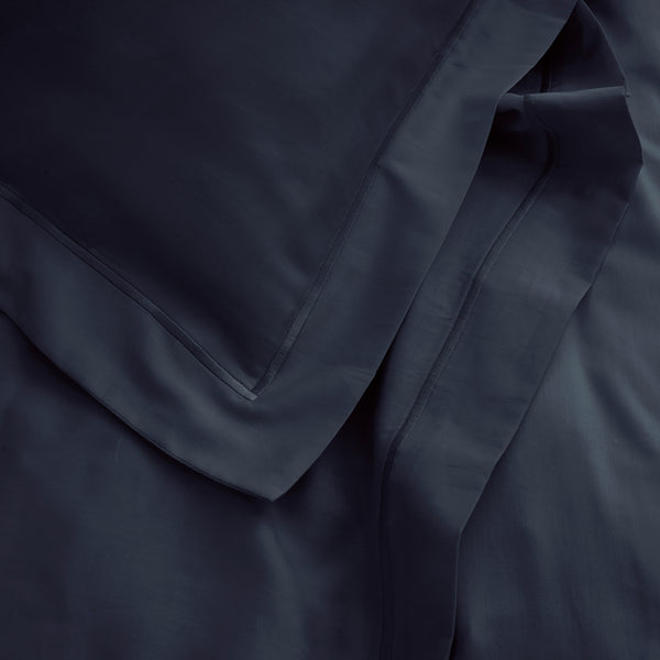 Funda de Almohada “Prestige” – Satén de Algodón – Terciopelo Azul