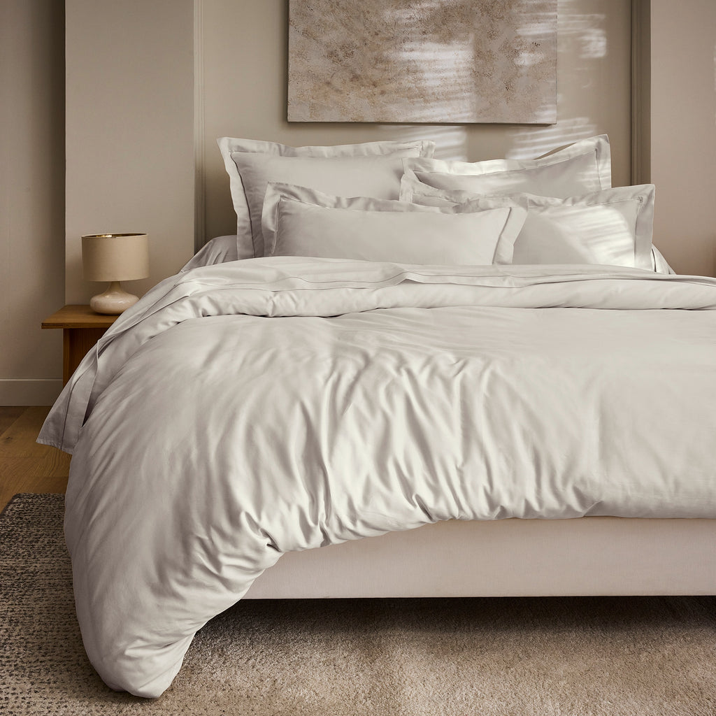 Funda de Almohada “Prestige” – Satén de Algodón – Arena