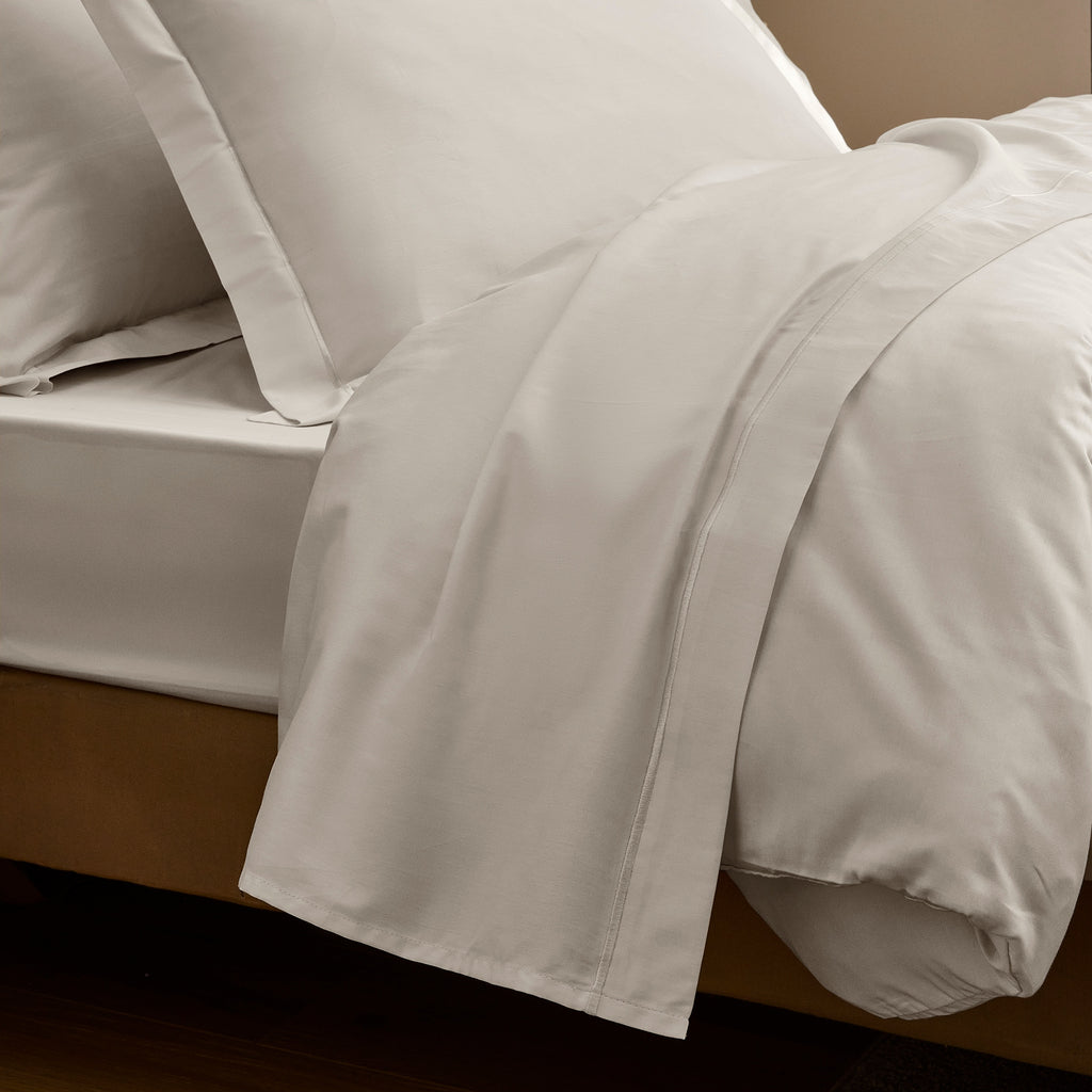 Funda de Almohada “Prestige” – Satén de Algodón – Arena
