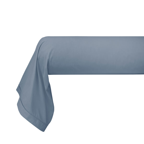 Funda Bolster - Percal 100% Algodón - Azul Denim