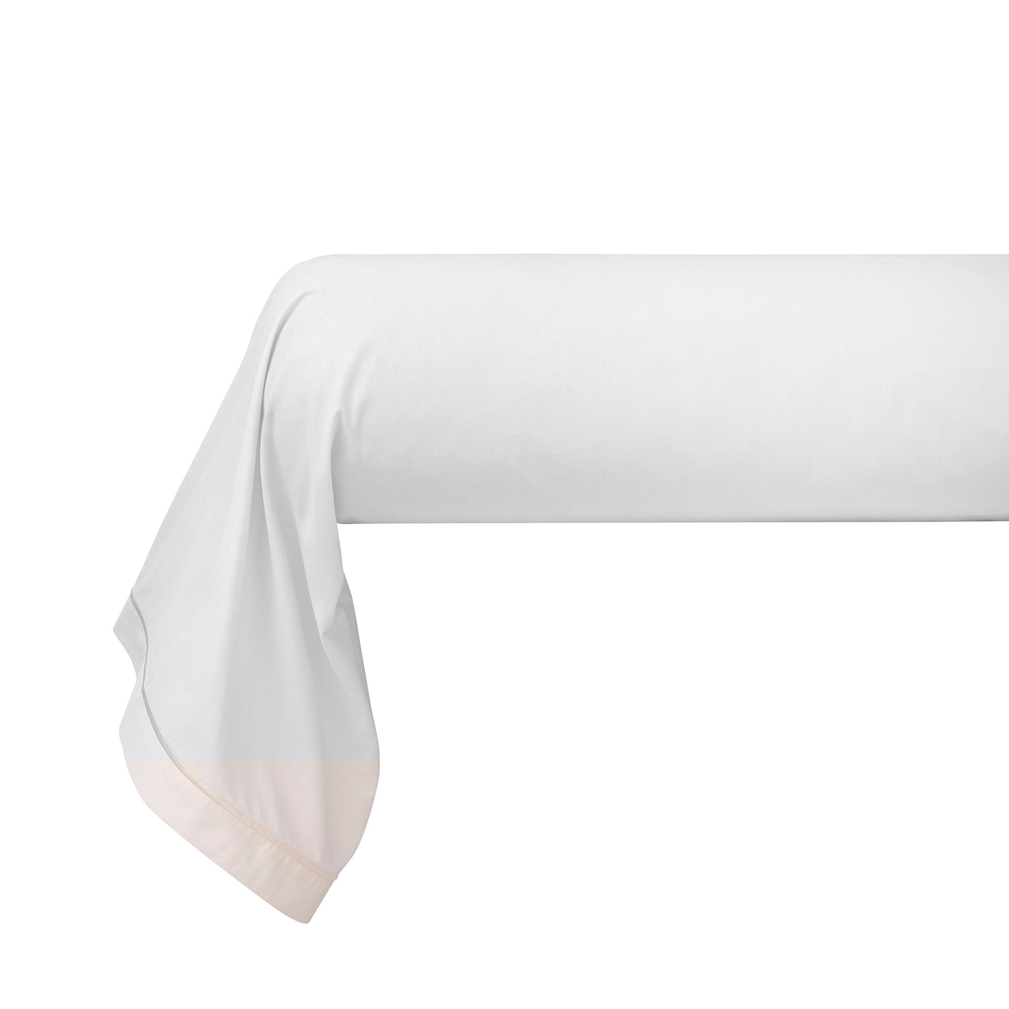 Funda Bolster - Percal 100% Algodón - Nieve