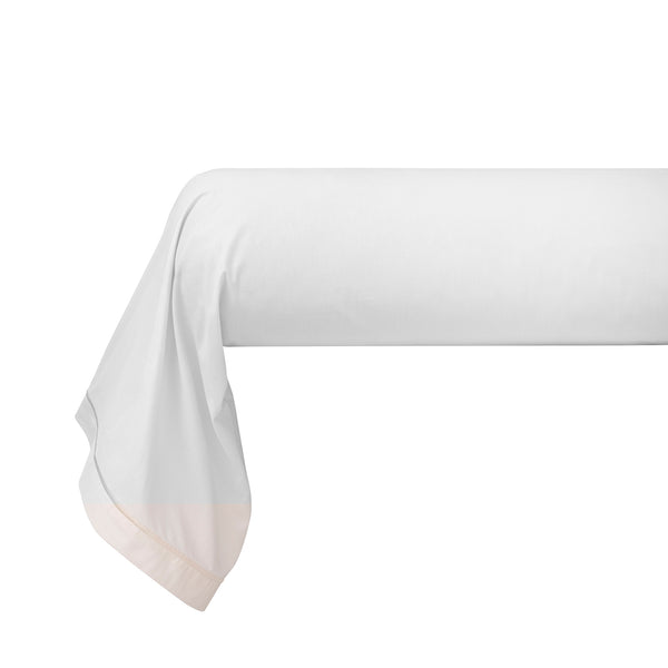 Funda Bolster - Percal 100% Algodón - Nieve