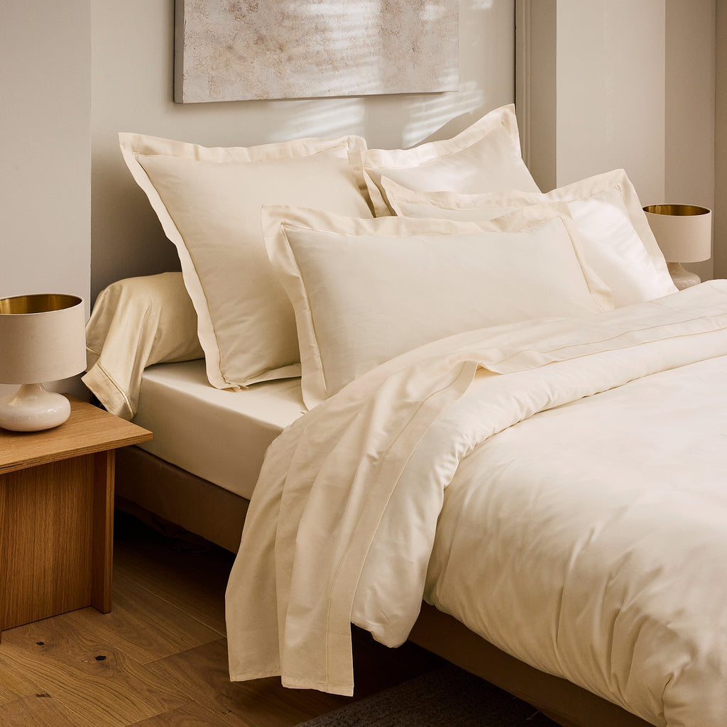 Taie De Traversin "Prestige" - Satin De Coton - Creme