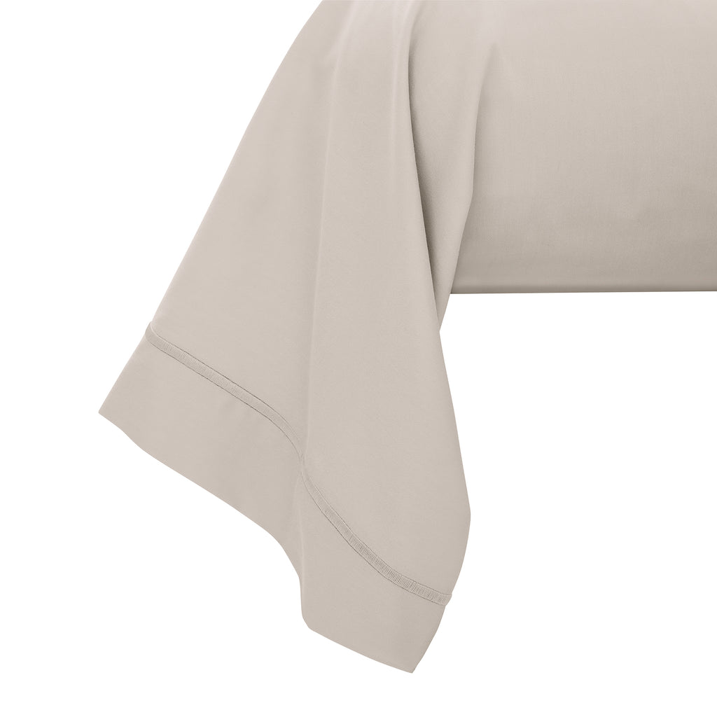 “Prestige” Bolster Case - Cotton Satin - Sand