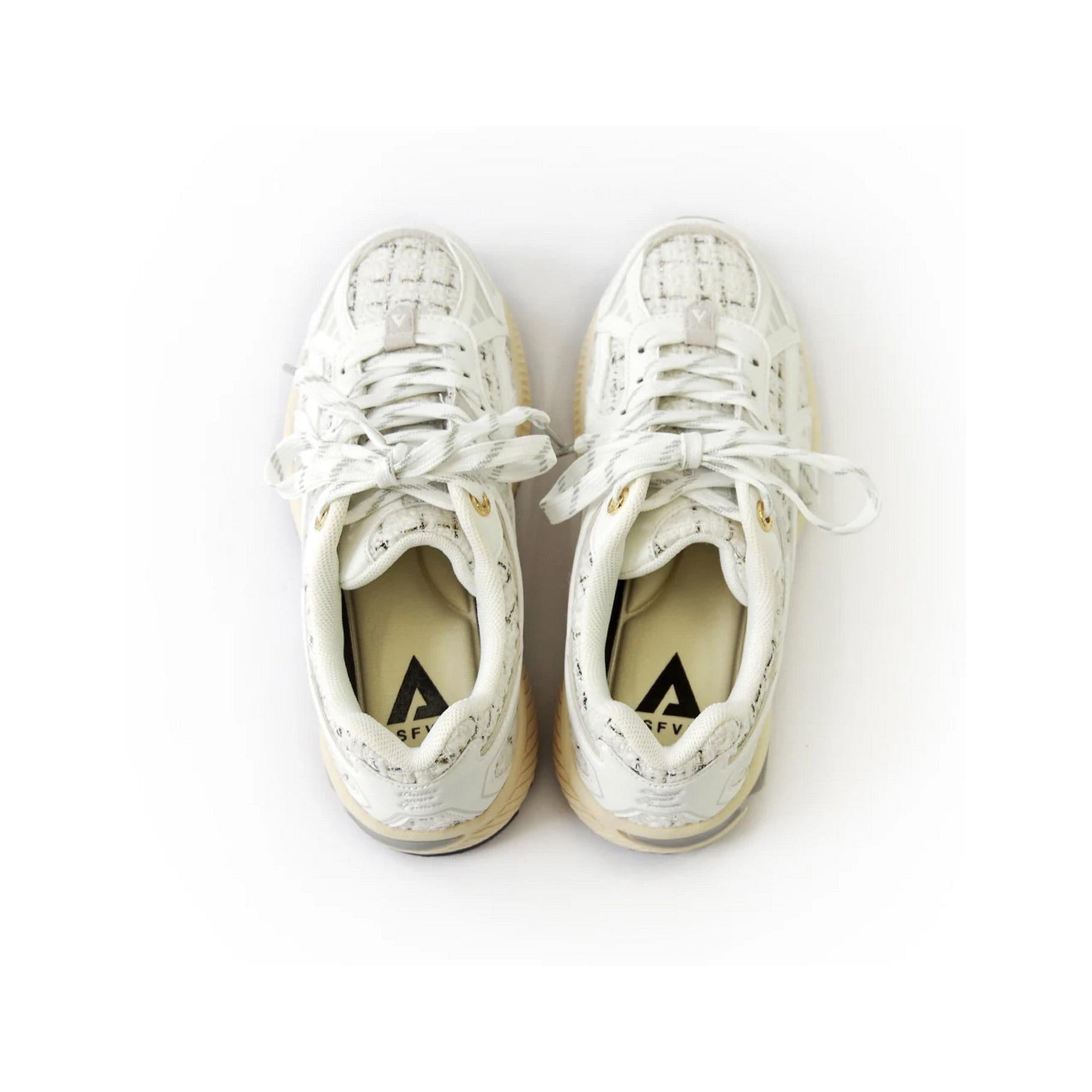 Sneakers City Run - White-Tweed