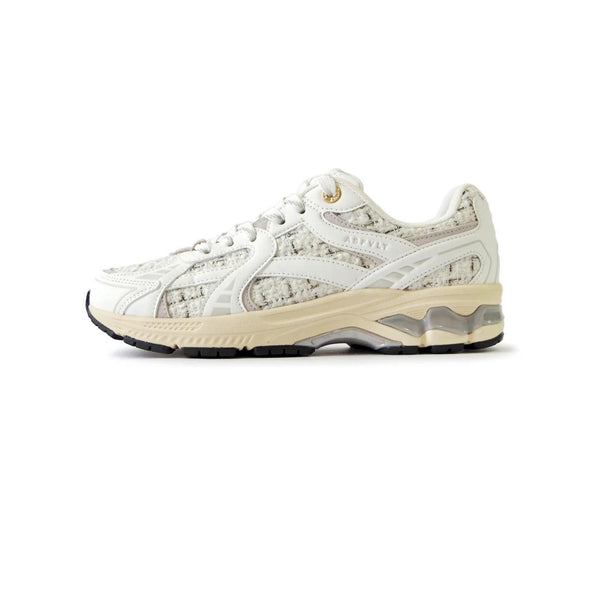 City Run Sneakers - White-Tweed