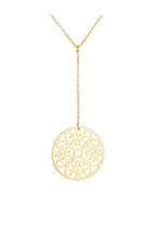 Collier "Rosace Pendante" Or Jaune 375/1000