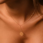 Collier "Rosace Pendante" Or Jaune 375/1000