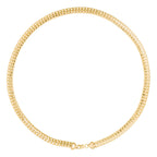 Collier" - Nathalia" - Maille Ovale - Or Jaune 375/1000