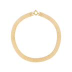 “Calera Mesh” Necklace with 375/1000 Yellow Gold Buoy Clasp