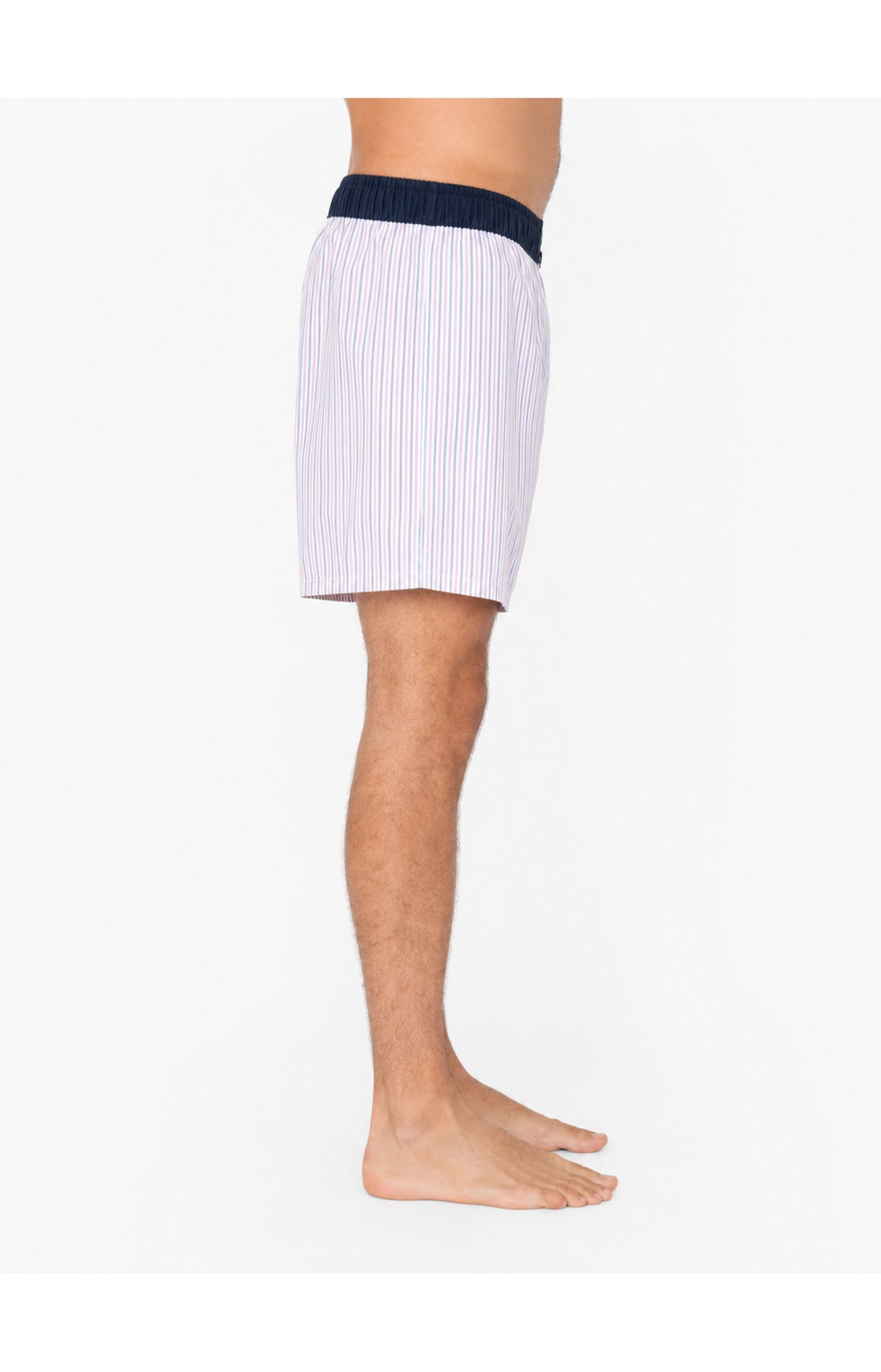 01 Boxershorts med suspensoar - Vitrandiga