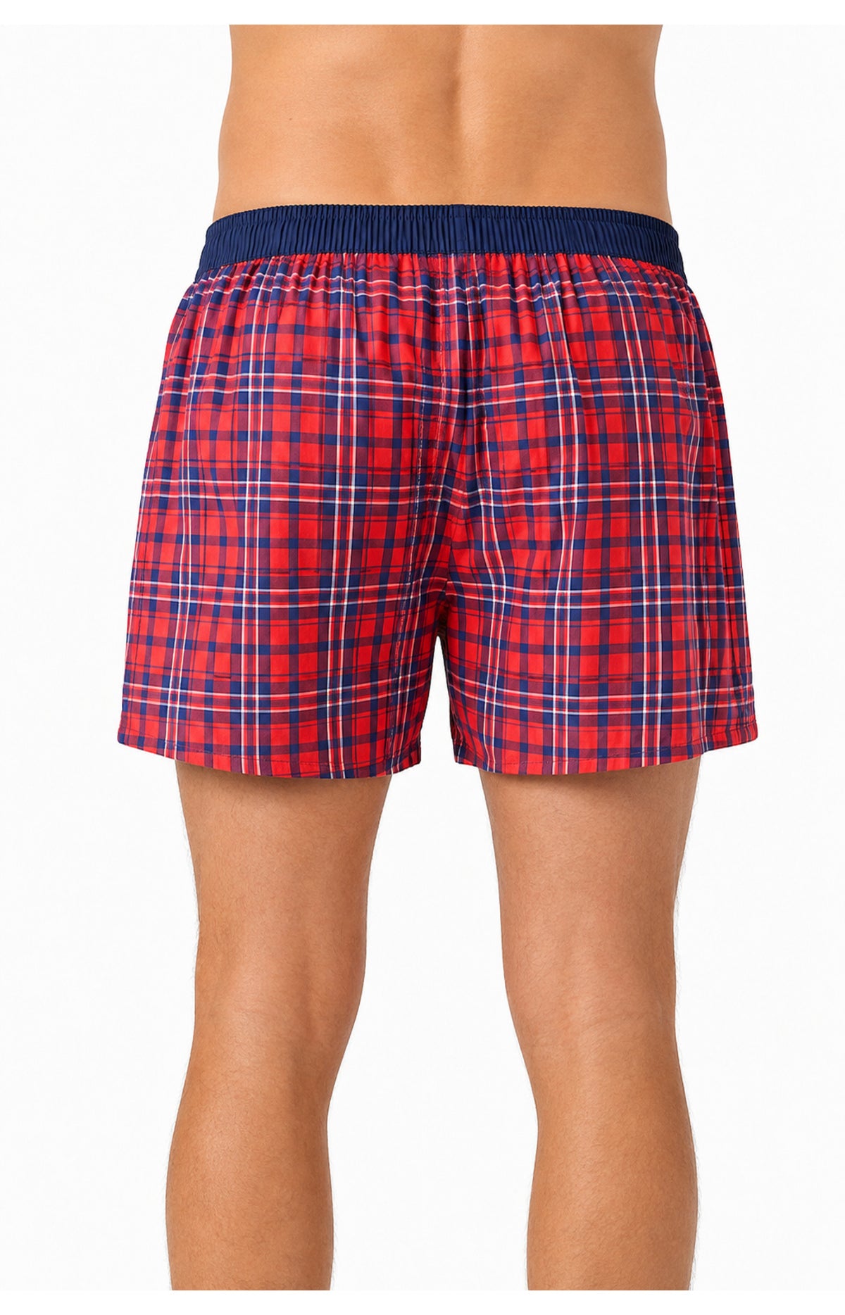 01 Boxer con sospensorio - a quadri rossi