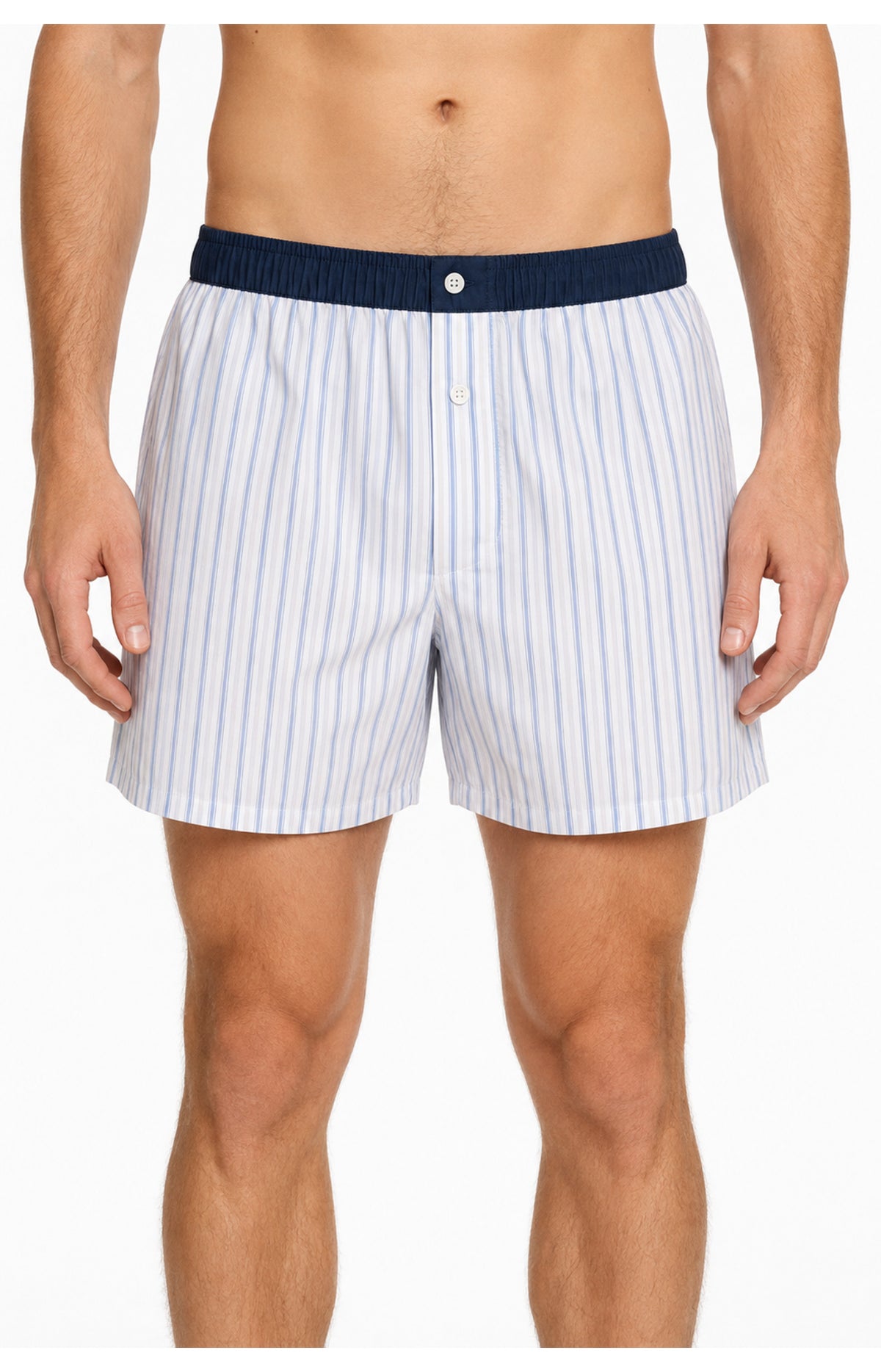 01 boxer con sospensorio - a righe blu