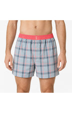 01 Boxershorts med suspensorium - Grårutiga