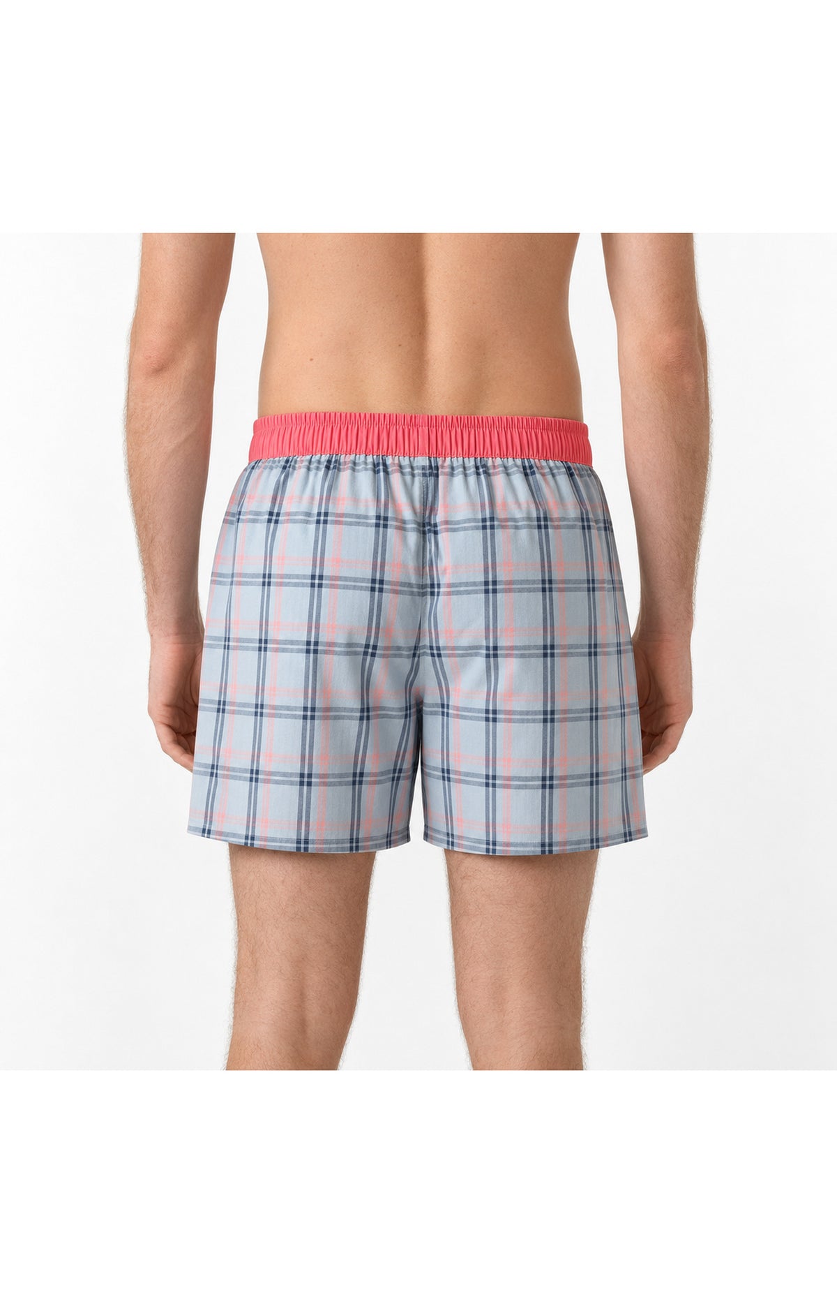 01 Boxershorts med suspensorium - Grårutiga