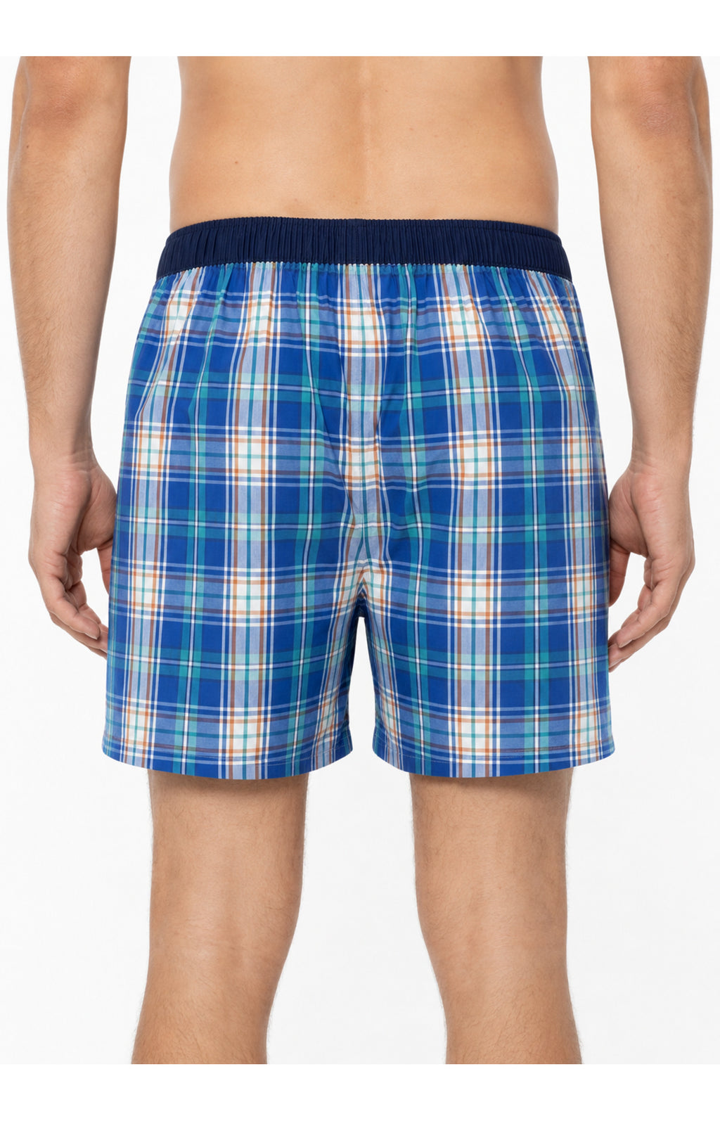 01 Boksershorts Med Suspensorium - Blåternede