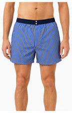 01 Boxershorts med innerkalsong - Blårandig