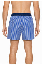 01 Boxershorts med innerkalsong - Blårandig