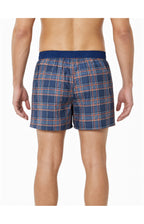 01 boxer con sospensorio - a quadri blu navy