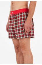 01 Boreshorts Med Suspensorium - røde tern
