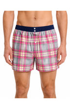 01 Boxershorts mit Suspensorium – rot kariert