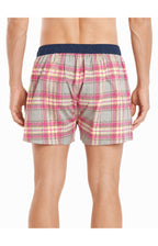 01 Boxershorts mit Suspensorium – rot kariert