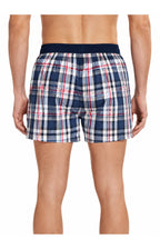 01 Boreshorts Med Suspensorium - blå tern
