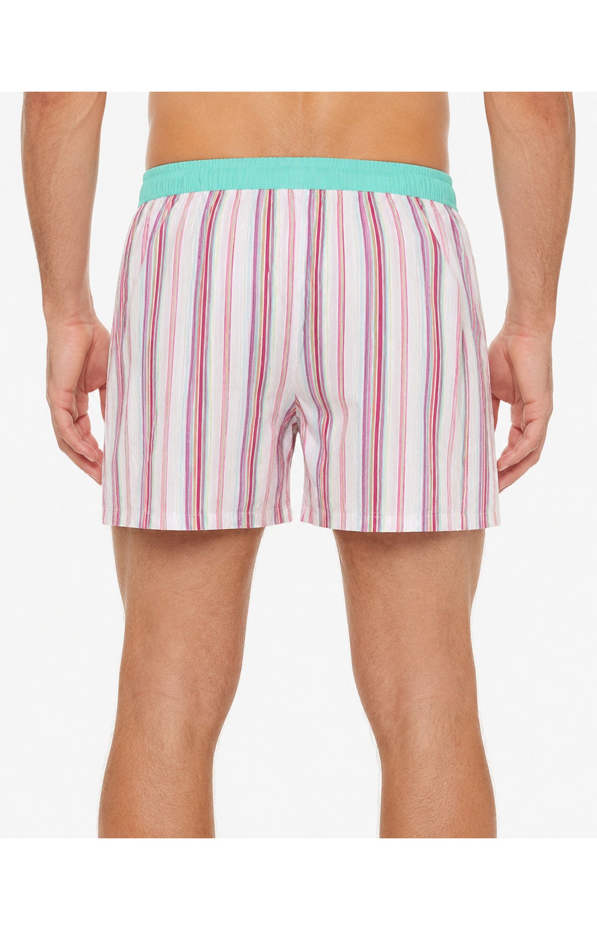 01 Boxer con sospensorio - a righe rosa e blu