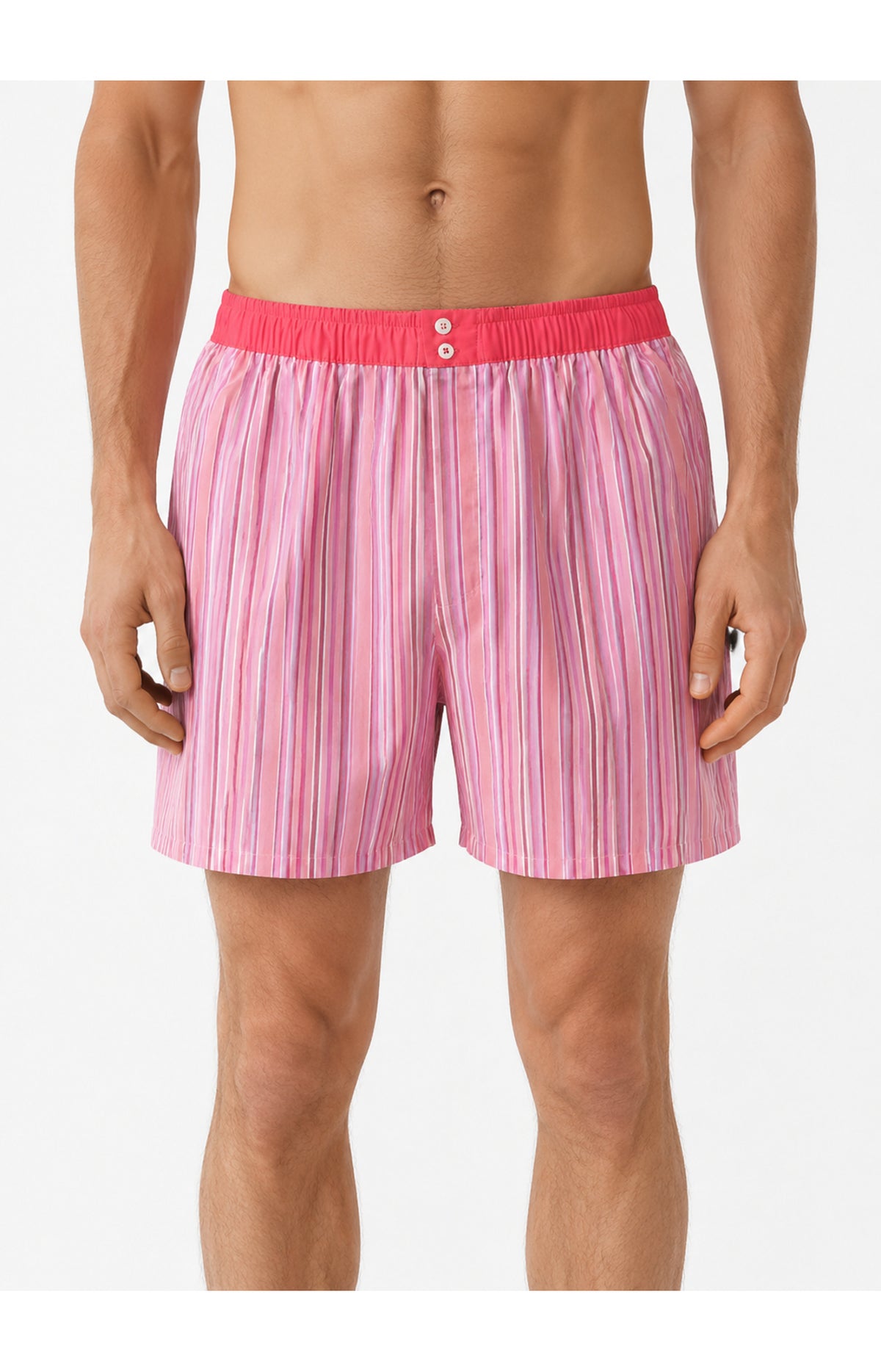 01 Boxer con sospensorio - a righe rosa
