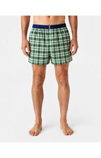 01 Boxershorts med suspensorium – gröna rutor