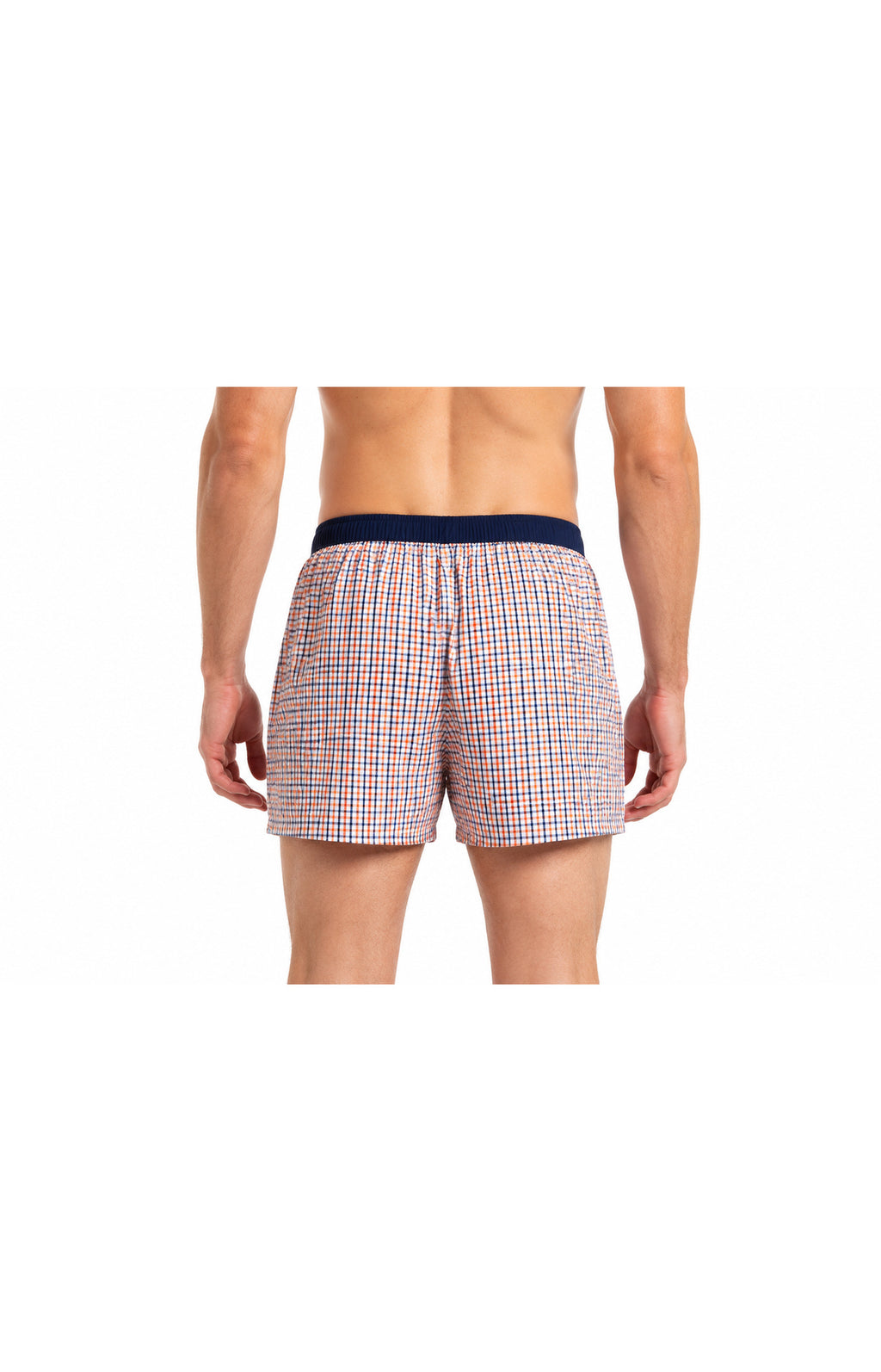 01 Boxershorts mit Suspensorium – Kariert