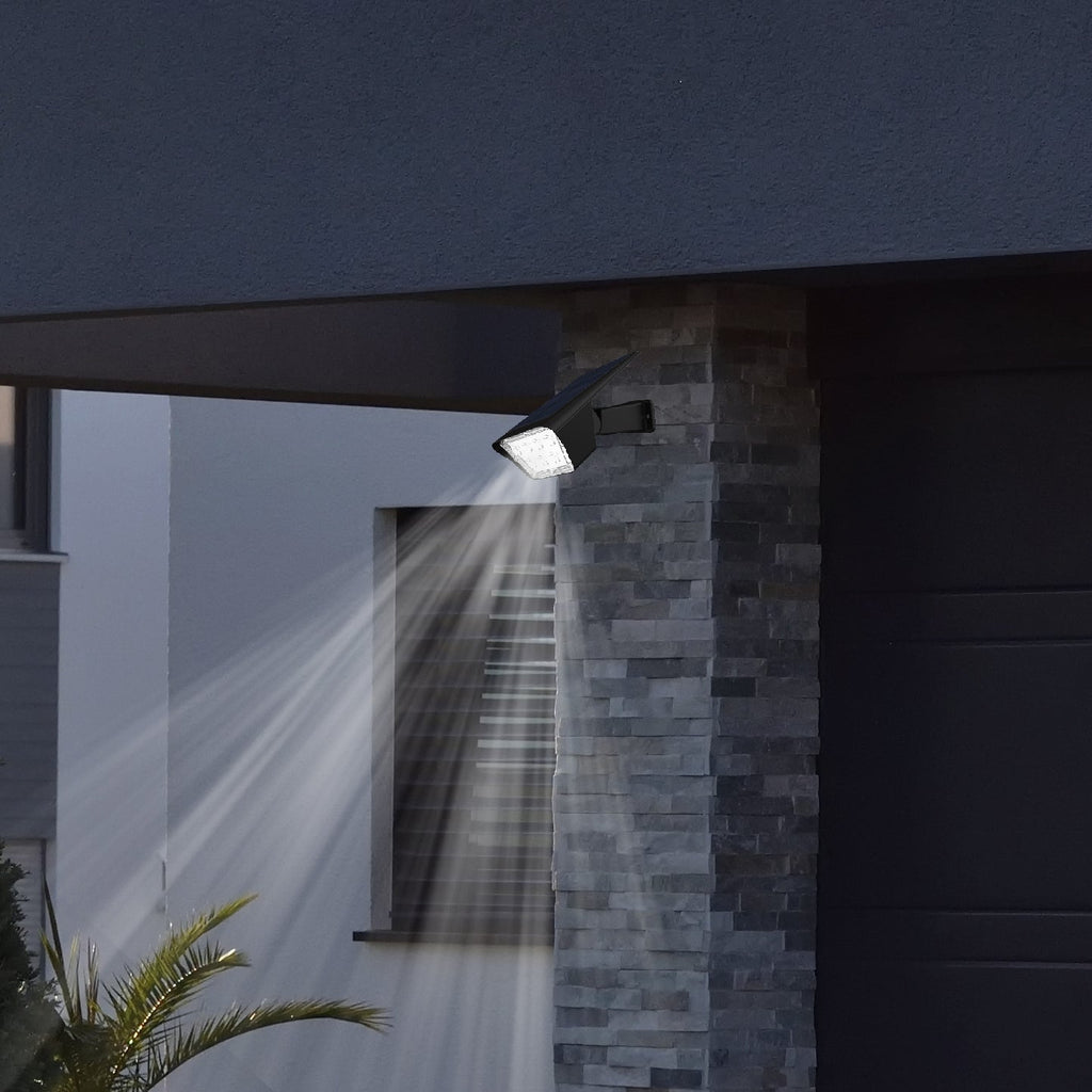 Curtis - Solar Spotlight - Plastic - Black