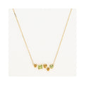 "Colorama" Citrine Peridot Necklace 0.91/5 - 375/1000 Yellow Gold