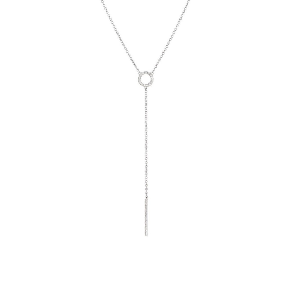 Collar "Brescia" D 0.154/28 - Oro blanco 375/1000