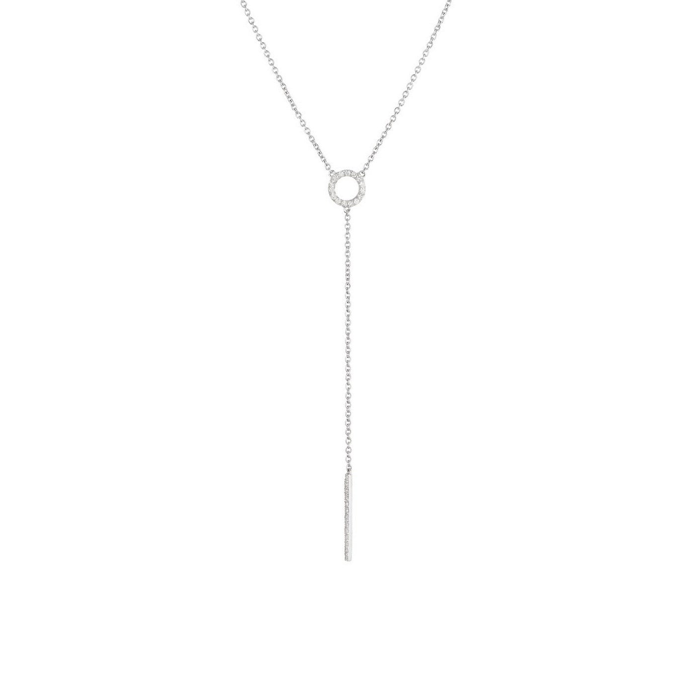 Collar "Brescia" D 0.154/28 - Oro blanco 375/1000