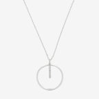Collar "Círculo Prodigioso" D0.03/9 - Oro blanco 375/1000