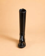 Fireboot High Boot In Black Lambskin