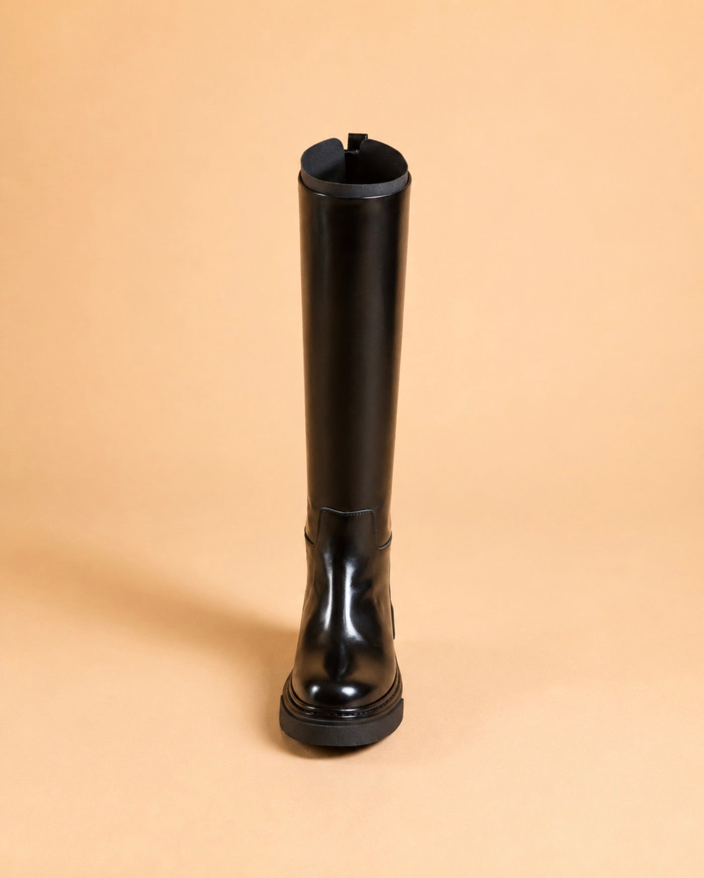 Fireboot High Boot In Black Lambskin