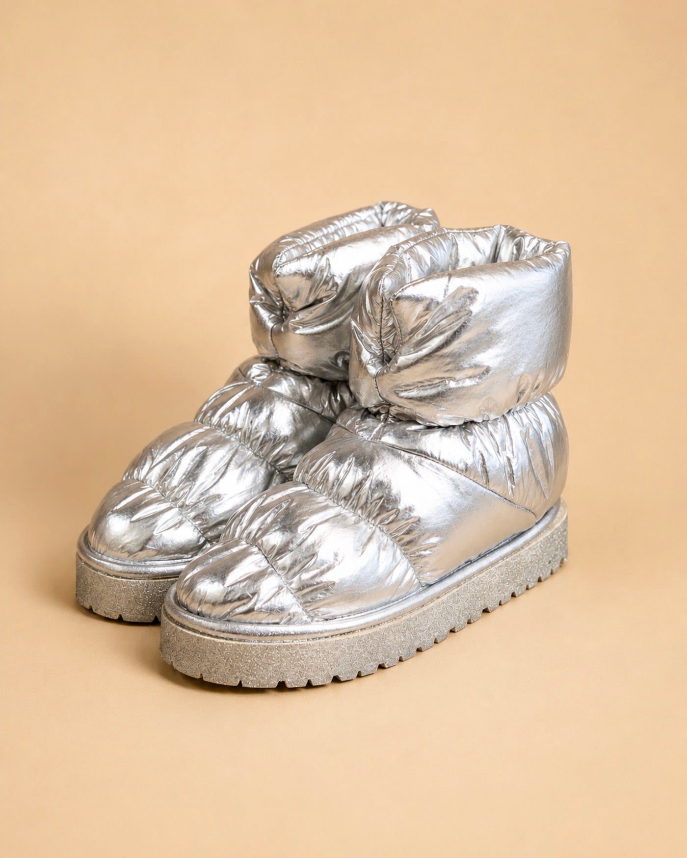 Bota Cazaboot de nailon plateado