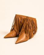 Padma Ankle Boot In Cognac Lambskin