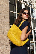 Cabas Delhi Medium - Jaune Citron