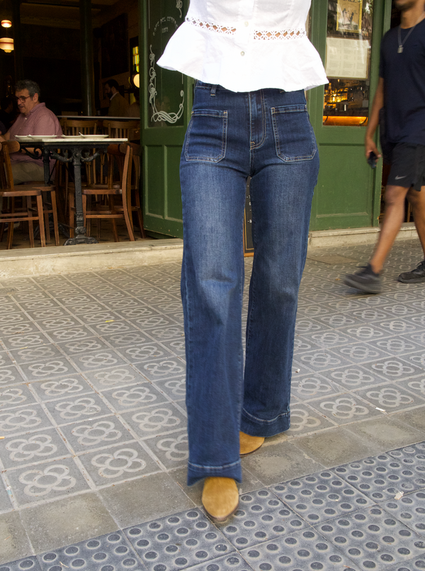 Claudia Jeans Navy Trousers