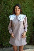 Robe Elisa Vichy Bordeaux
