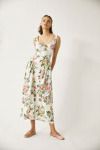 Robe Longue En Lin Shisha - Floral