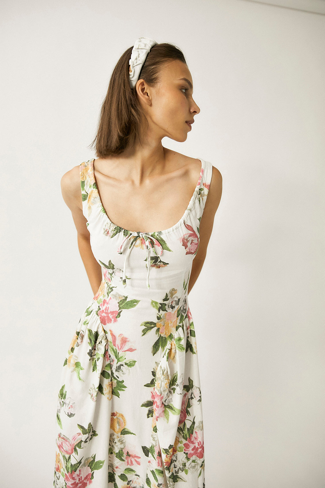 Robe Longue En Lin Shisha - Floral