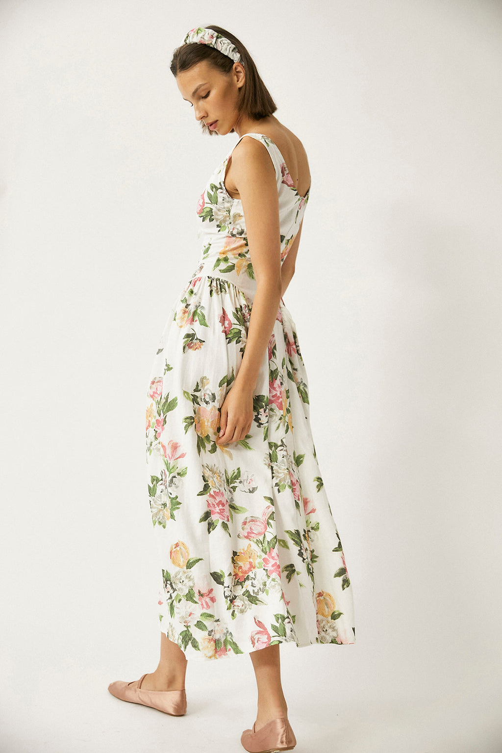 Robe Longue En Lin Shisha - Floral